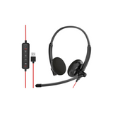 Livey LT-410DU USB Stereo Headset Black