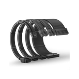 Asiahorse 12VHPWR 4 Kit PCIE 5.0 1-to-1 Sleeved Cable Kit Snow White | Black