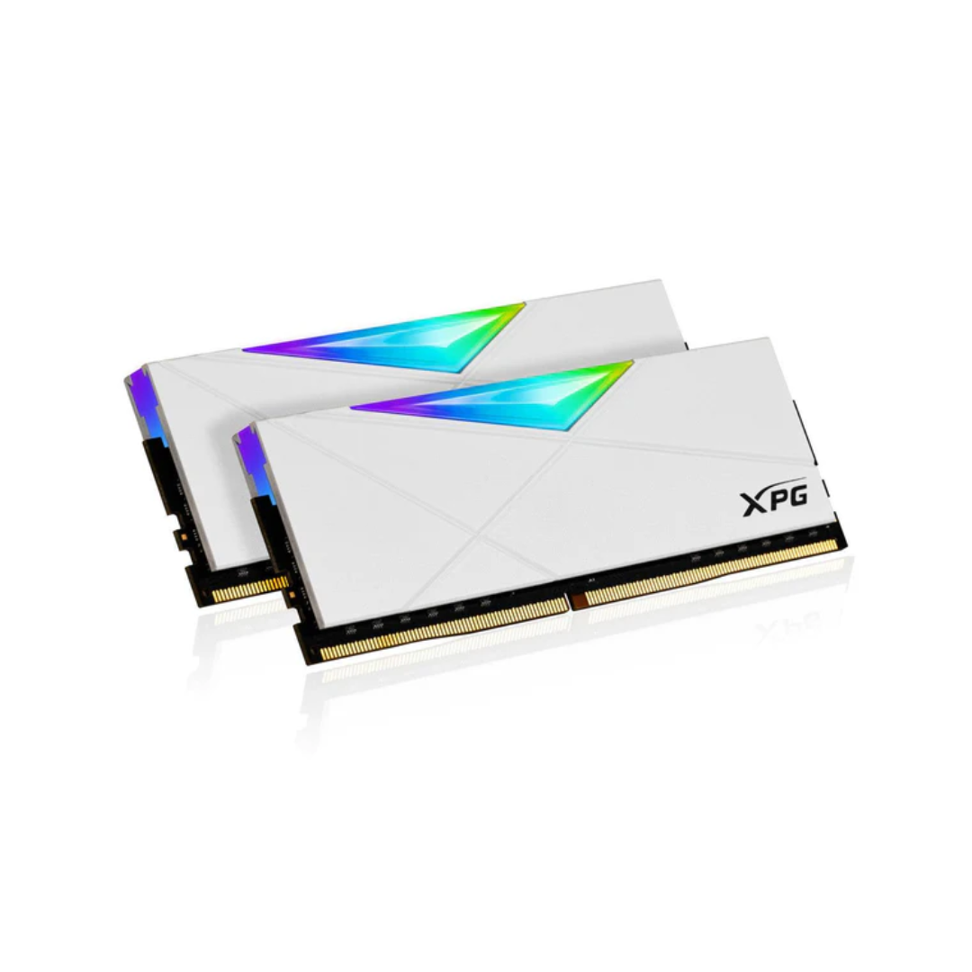 Adata XPG Spectrix D50 RGB 16GB Dual White DDR4 3200MHz PC4-35600 Memory AX4U32008G16A-DW50
