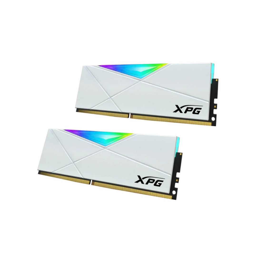 Adata XPG Spectrix D50 RGB 16GB Dual White DDR4 3200MHz PC4-35600 Memory AX4U32008G16A-DW50