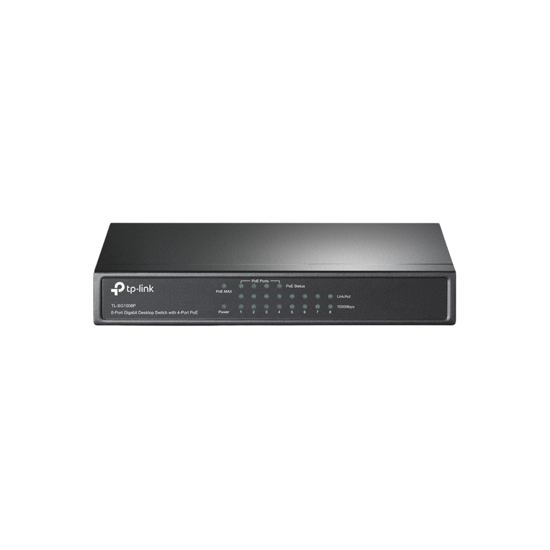 TPLink TL-SG1008P 8-Port Gigabit Desktop Switch with 4-Port PoE