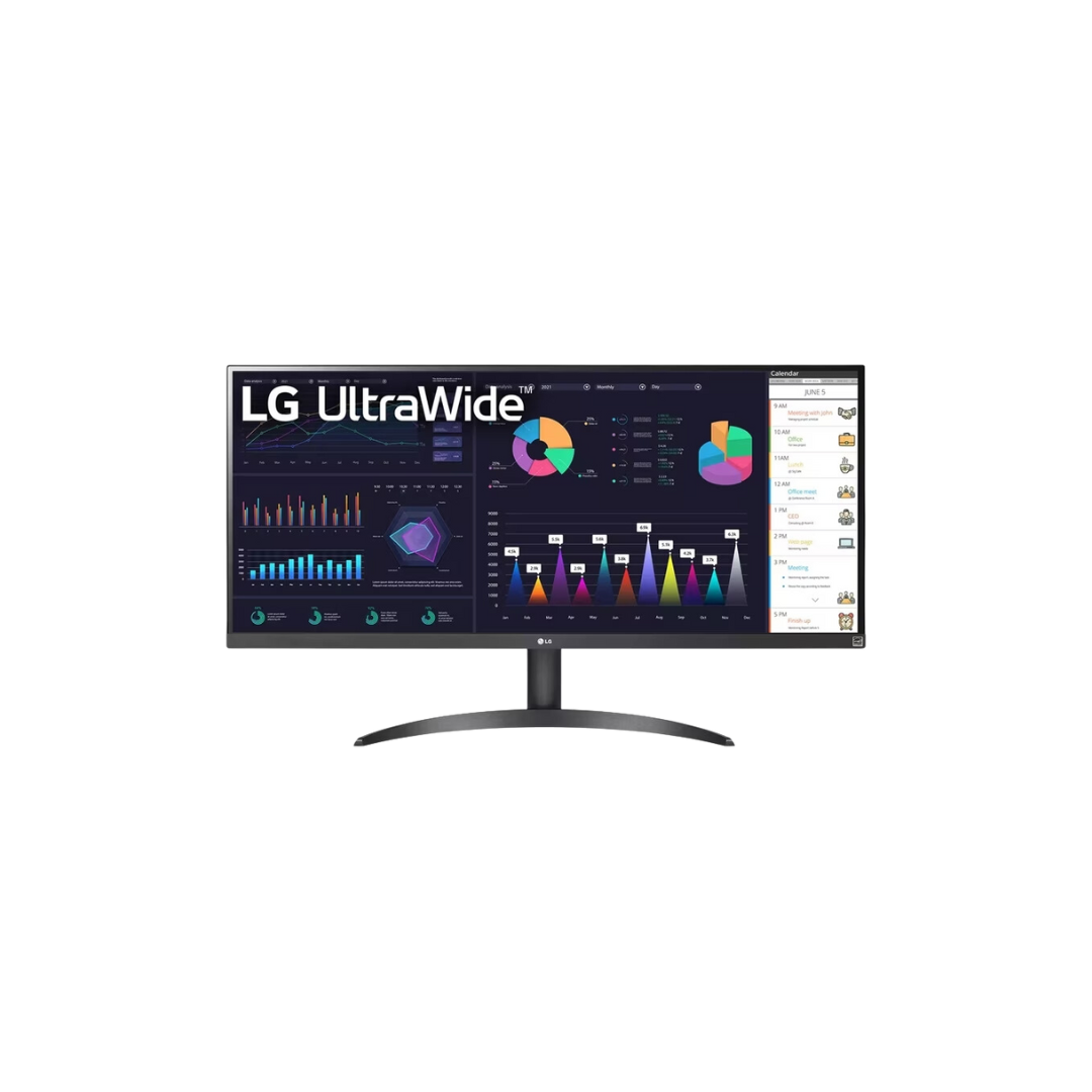 LG 34WQ500-B 34" Ultrawide IPS 100Hz FHD 2560X1080 5ms GTG Vesa Display HDR 400 FreeSYNC Monitor