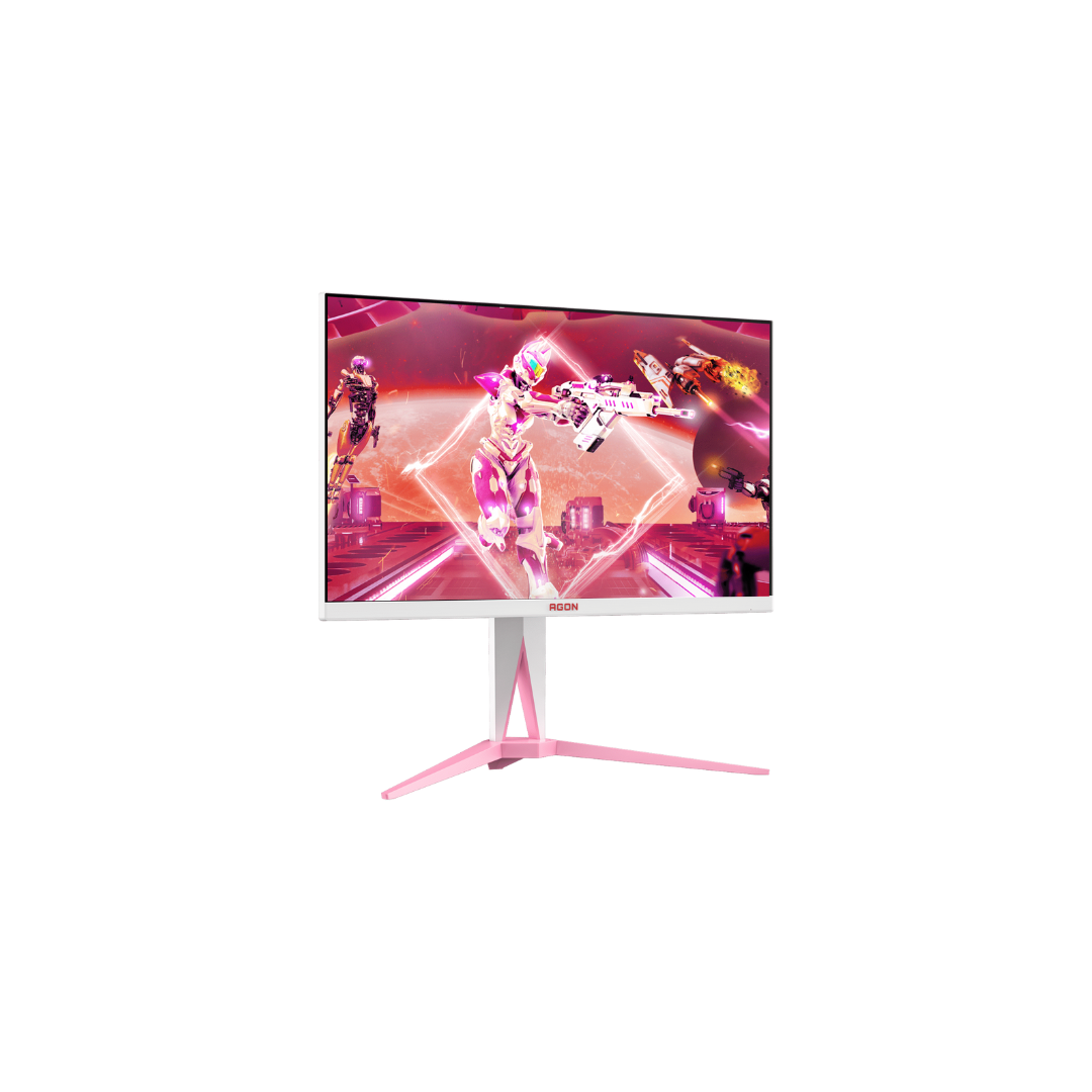 AOC Agon AG275QXR 27" QHD (2560x1440) IPS 170Hz 1ms (GtG) G-Sync Compatible IPS Premium Gaming Monitor (White/Pink)