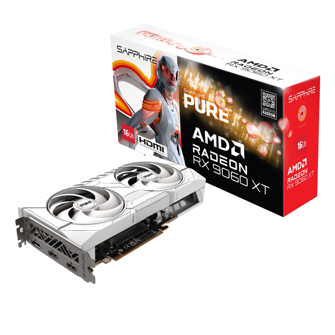 Sapphire  PURE AMD RADEON™ RX 9060 XT GAMING OC 16GB DUAL HDMI / DP LITE SPR-11350-02-20G Graphics Card