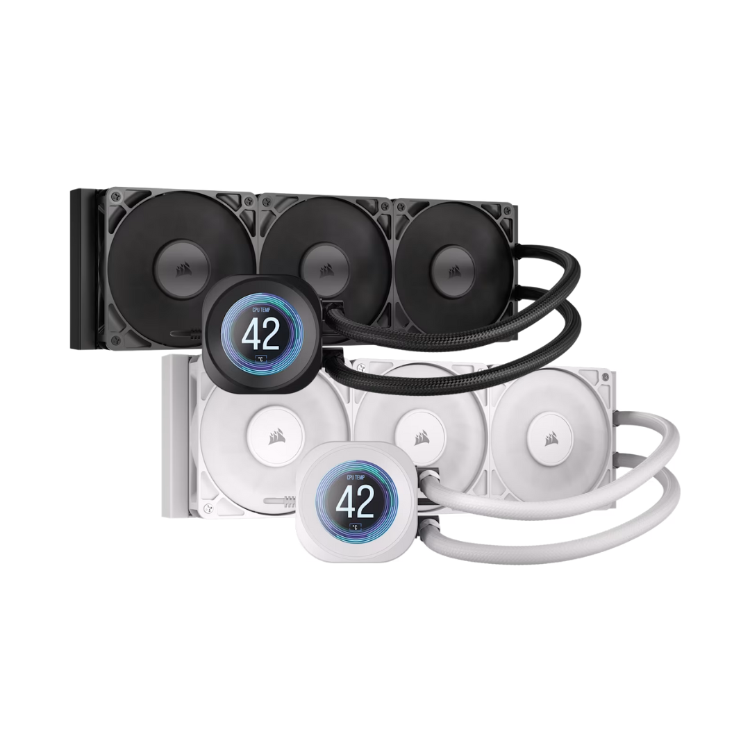 Corsair Nautilus 360 RS LCD 360mm Liquid CPU Cooler ( Black CW-9061033-WW | White CW-9061034-WW )