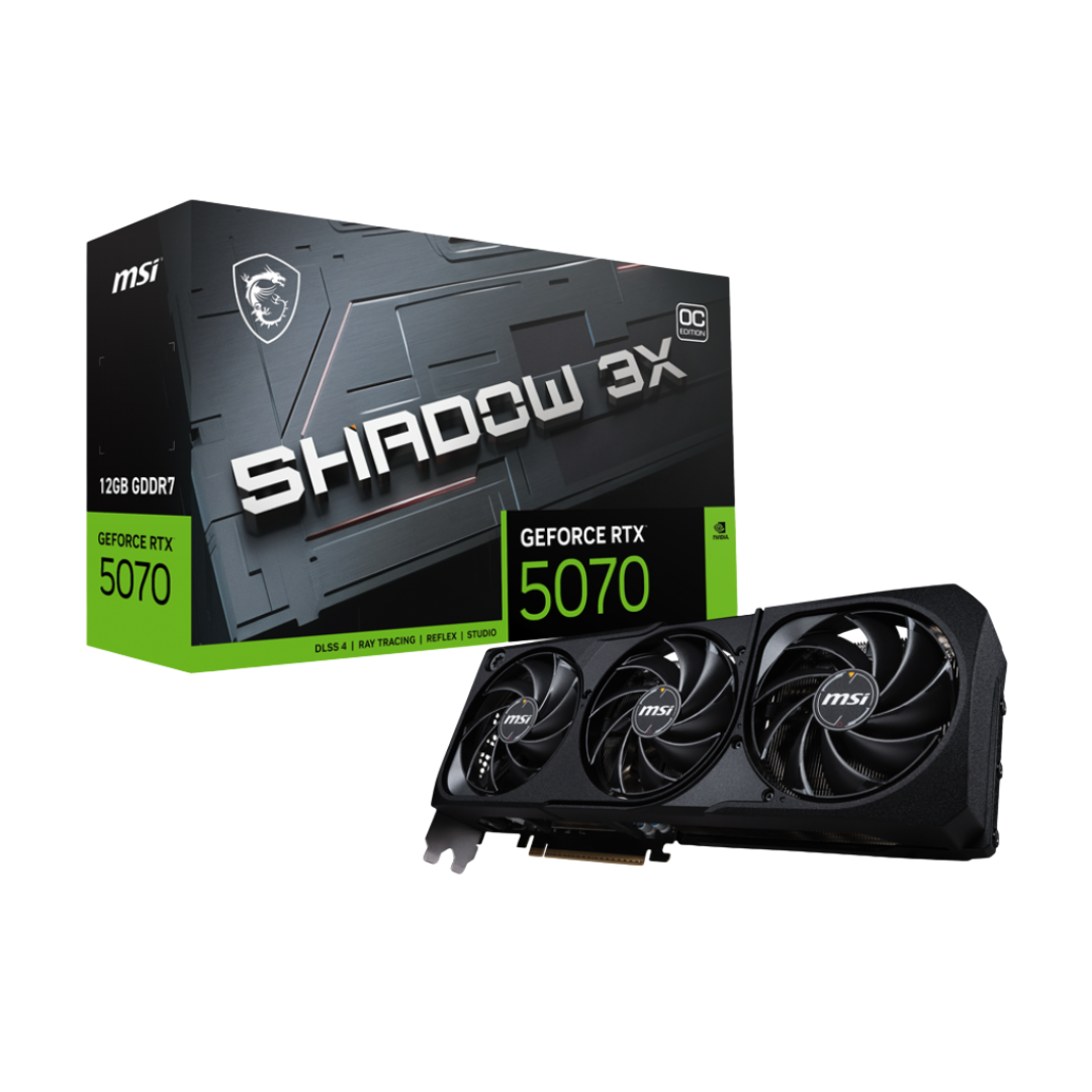 MSI RTX 5070 Shadow 3X OC 12GB GDDR7 Graphics Card