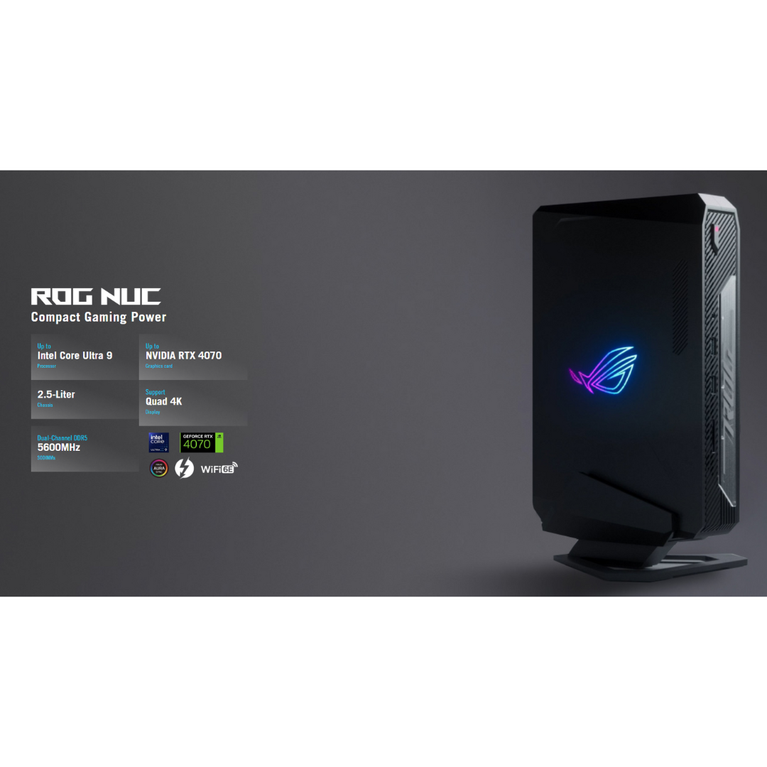 Asus ROG NUC Core Ultra 7 155H | 16GB DDR5 | 512GB NVMe | RTX 4060 | Windows 11 Home | Gaming Desktop Computer RNUC14SRKU7168A1I Asus ROG NUC Core Ultra 7 155H | 16GB DDR5 | 512GB NVMe | RTX 4060 | Windows 11 Home | Gaming Desktop Computer RNUC14SRKU7168A1I