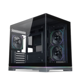 Tecware VXN Glow M TG ARGB Dual Chamber mATX Case + 3x120mm fan ( Black | White )