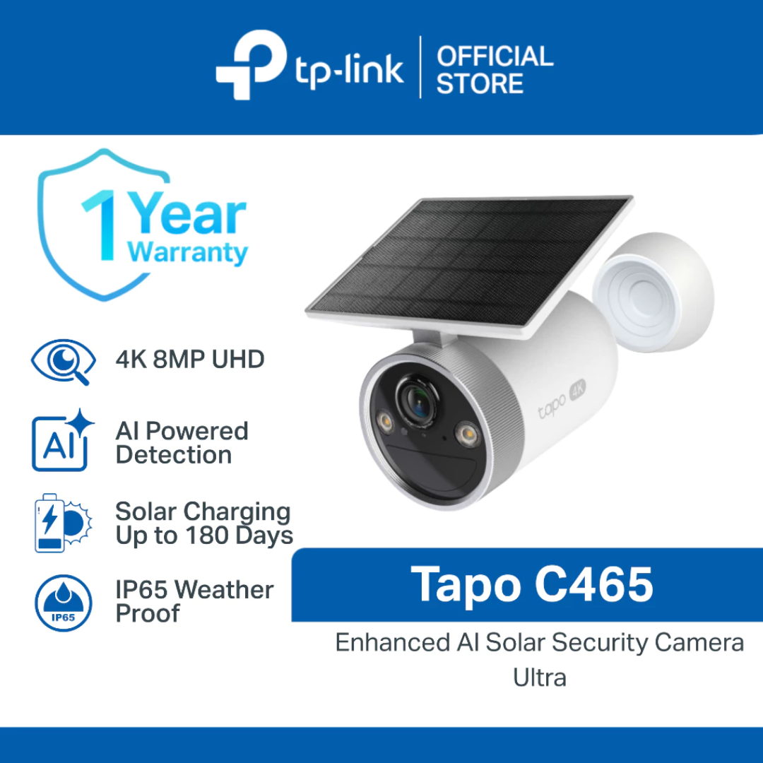 TP-Link Tapo C465 Enhanced AI Solar Security Camera Ultra
