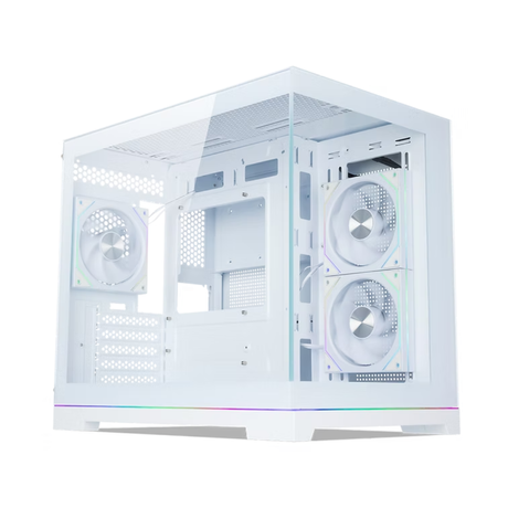 Tecware VXN Glow M TG ARGB Dual Chamber mATX Case + 3x120mm fan ( Black | White )