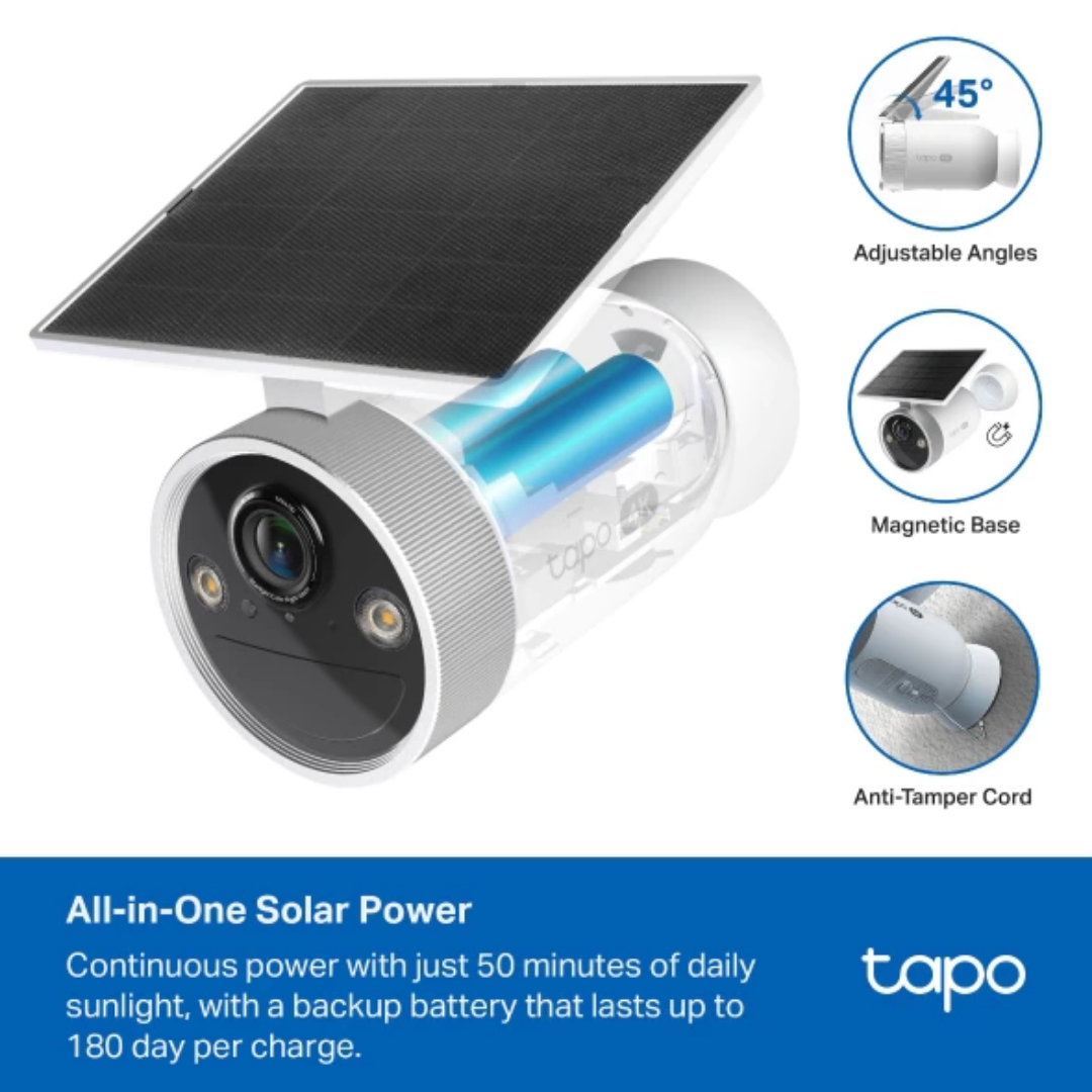 TP-Link Tapo C465 Enhanced AI Solar Security Camera Ultra
