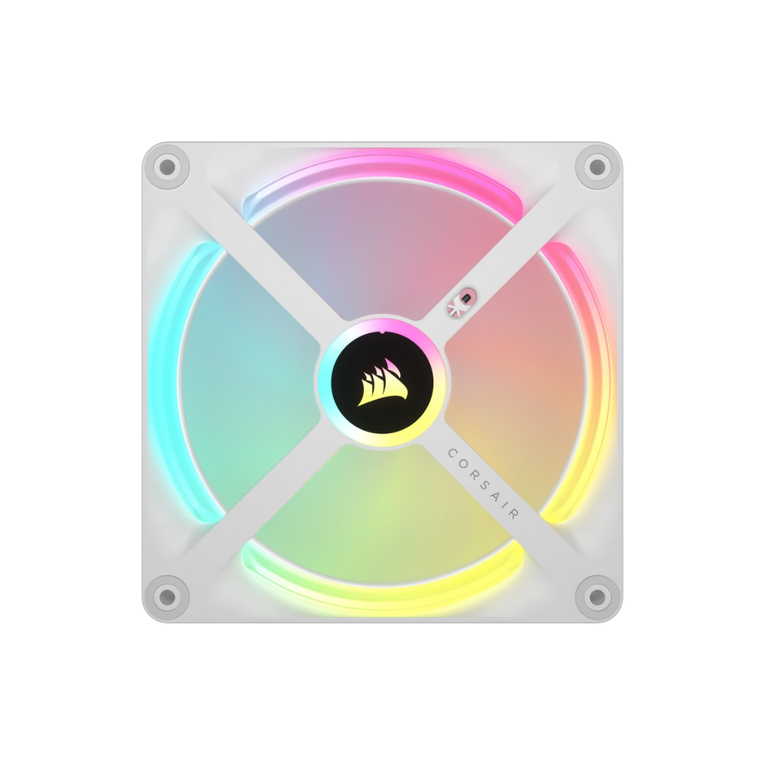 Corsair iCue Link QX140 RGB 140mm PWM PC Fans Starter Kit with iCUE LINK System Hub White CO-9051008-WW