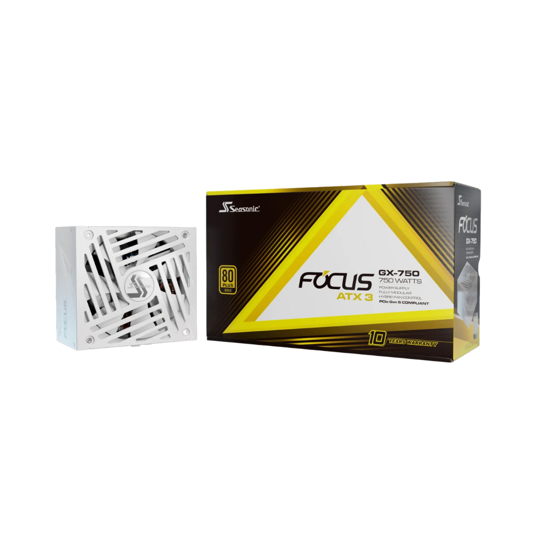 Seasonic Focus GX-750 V4 White 750W ATX3.0 80+ GOLD Full Modular