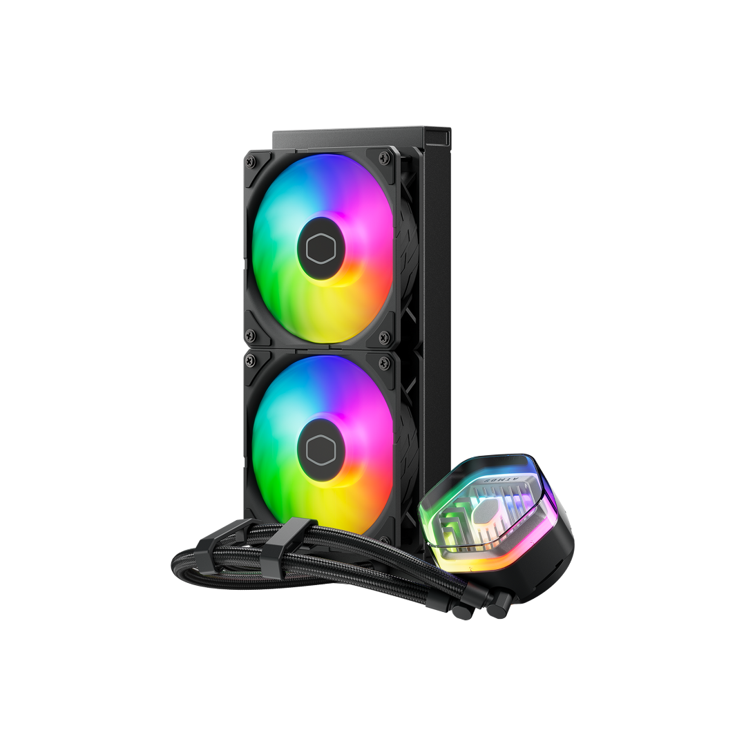 Cooler Master Masterliquid 240 Atmos Black ARGB 240mm Close-Loop AIO Liquid CPU Cooler MLX-D24M-A25PZ-R1