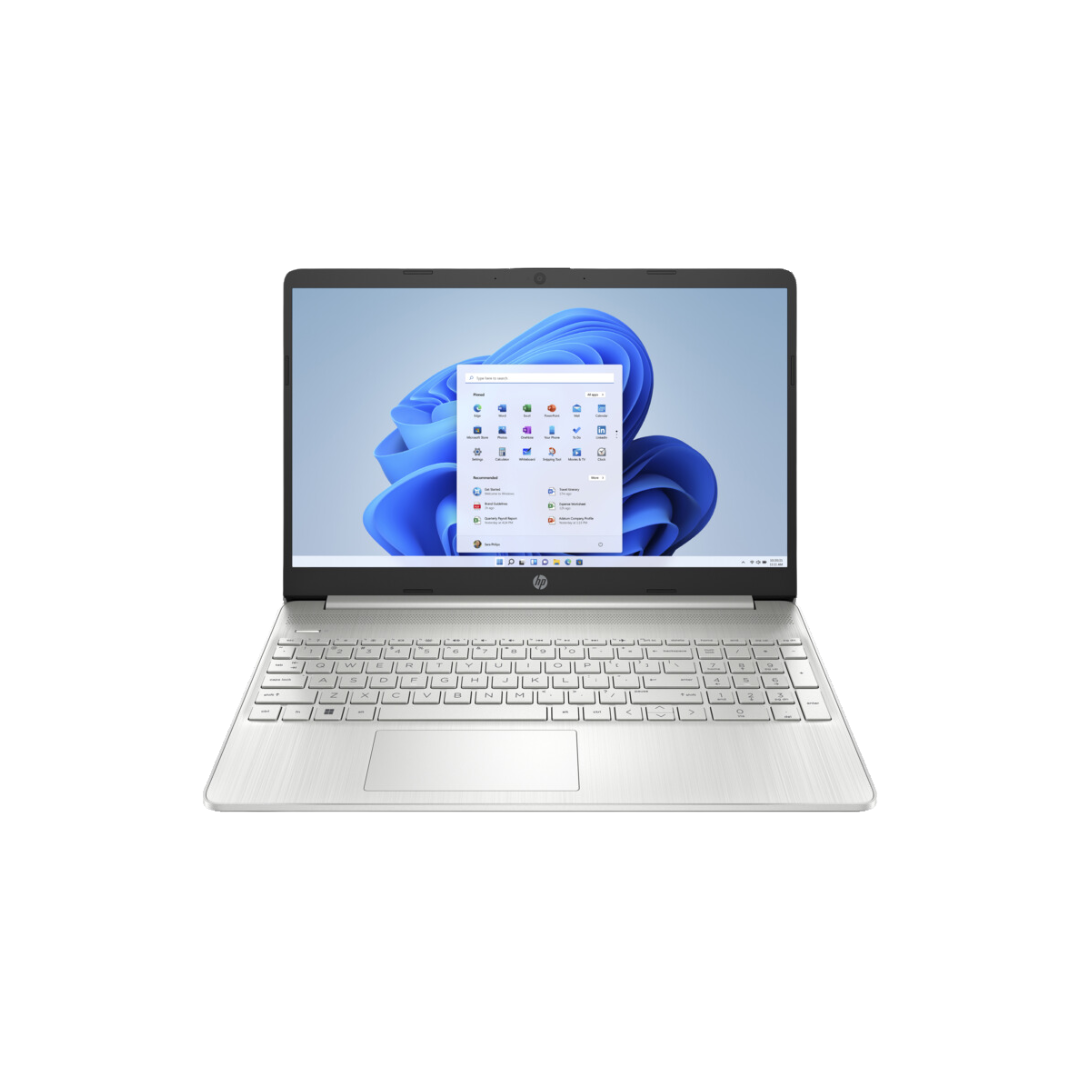 HP 15S-FQ5216TU Laptop (Natural Silver) | 15.6" FHD (1920x1080) | i5-1235U | 8GB RAM | 512 GB SSD | Intel Iris Xe Graphics | Windows 11 Home | HP Topload Bag