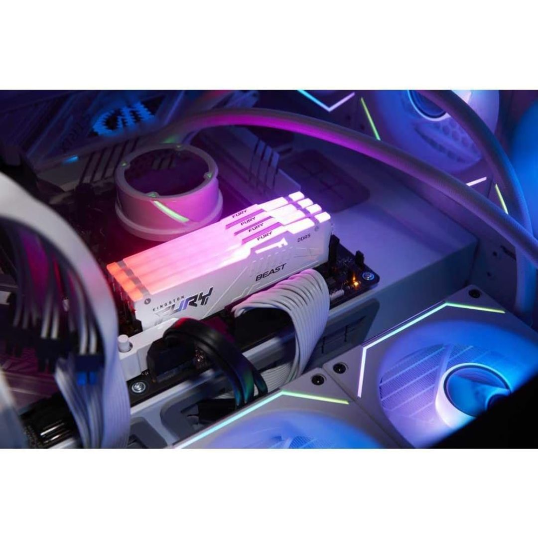 Kingston Fury Beast 16GB DDR5 5600MT/s CL36 WHITE KF556C36BWEA-16 Desktop Memory