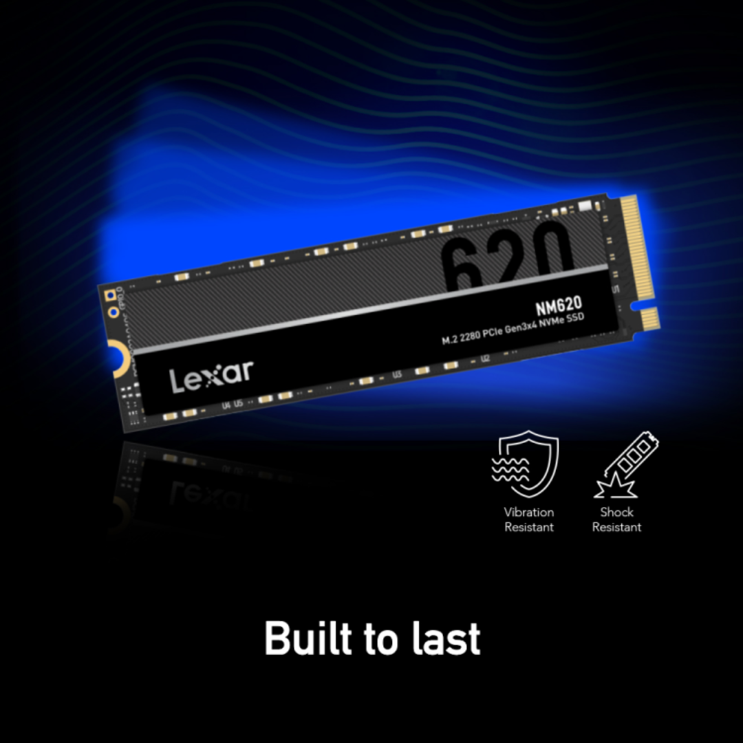 Lexar NM620 M.2 1TB NVMe SSD Gen3x4 PCIe 2280 3500MB/s Read LNM620X001T-RNNNG