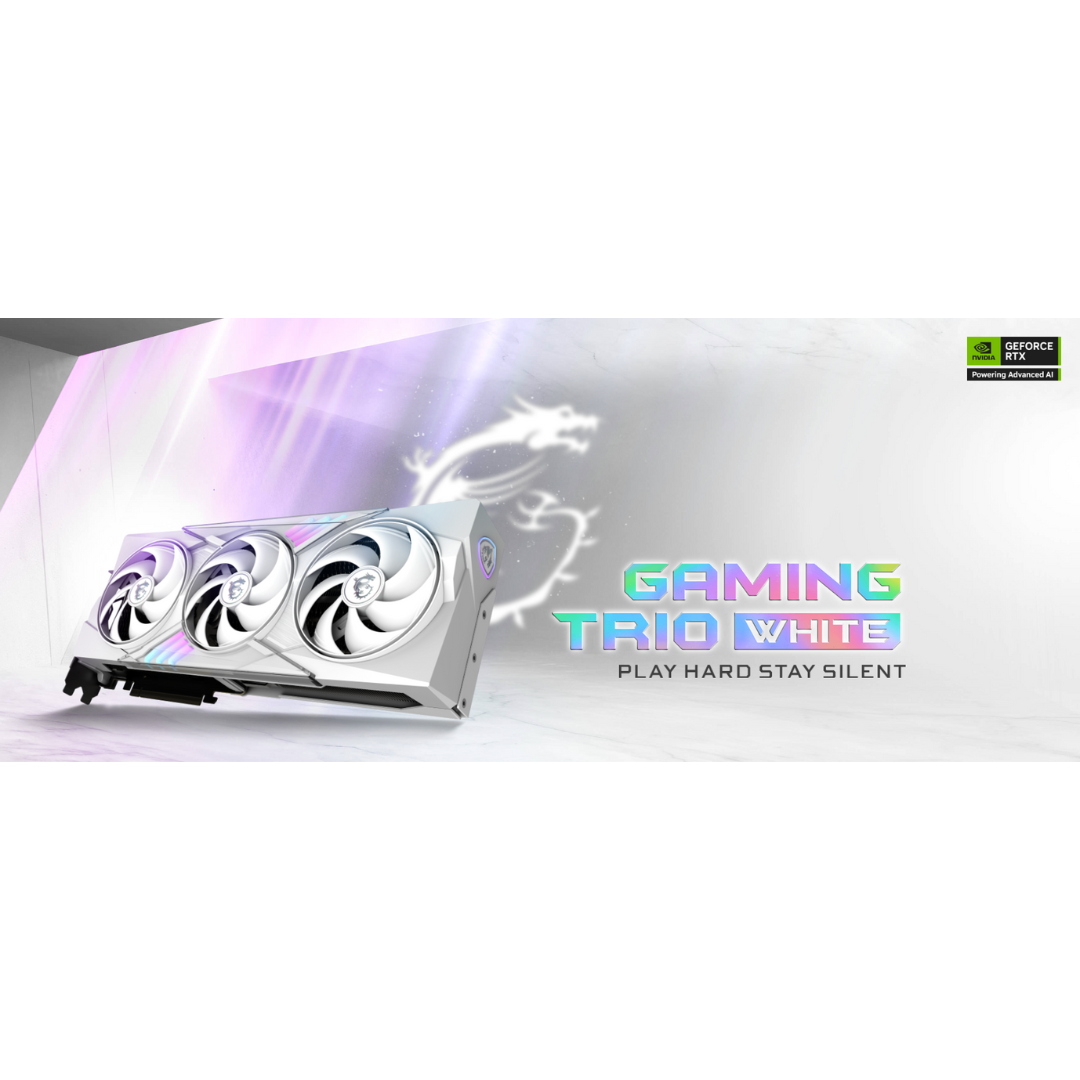 MSI RTX 5070 Gaming Trio OC 12GB White GDDR7 Graphics Card
