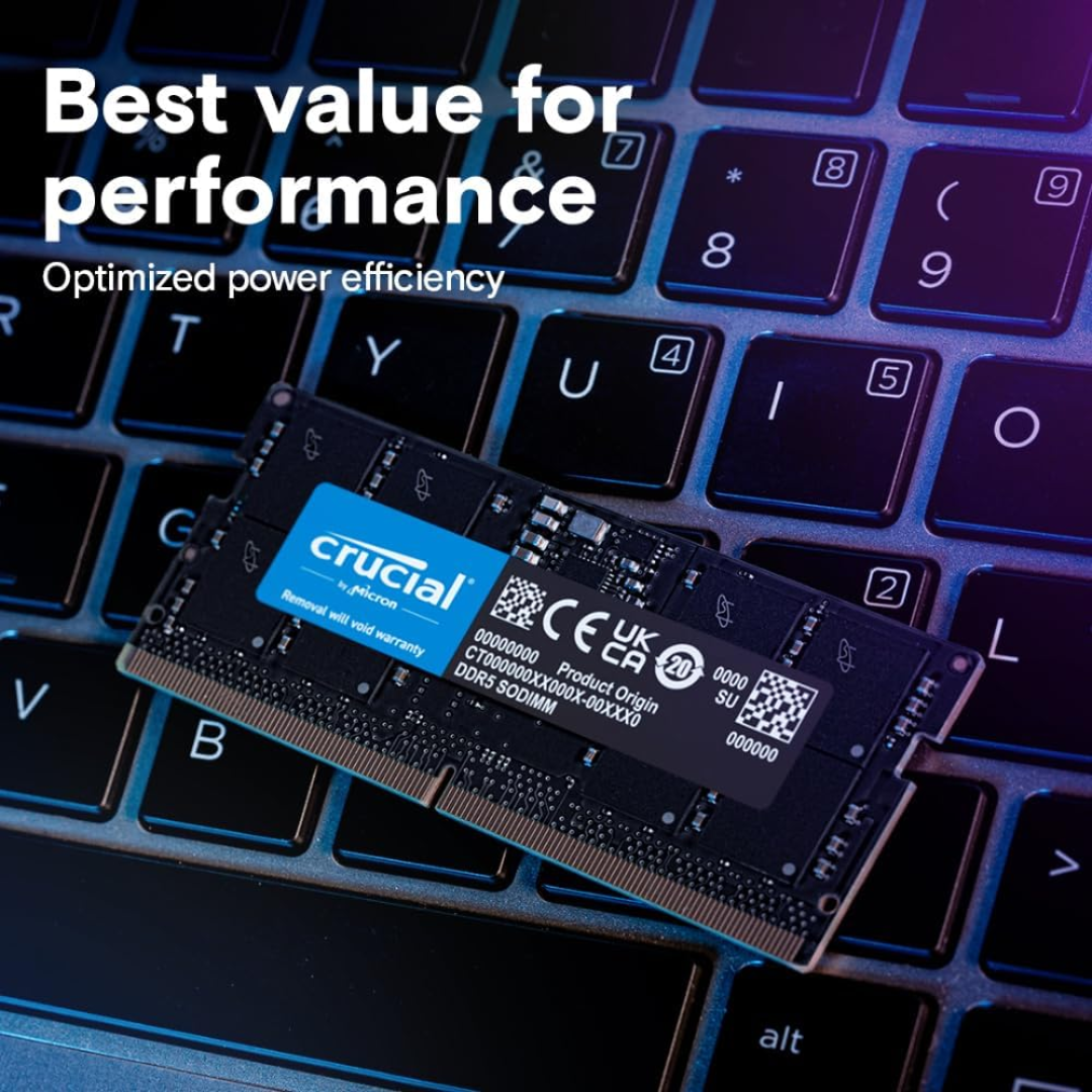 Crucial 16GB DDR5 SoDimm ( CT16G48C40S5-16 | CT16G56C46S5-16 )