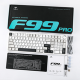 Aula F99 Pro Tri-Mode 96% 100-Key Gasket-Mounted Mechanical Keyboard with Knob (Star Vector Switch) (Blue/White/Black)