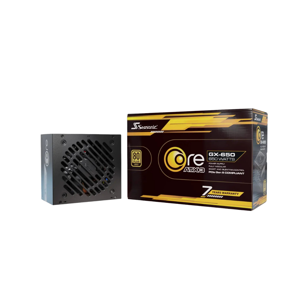 Seasonic Core GX-650 GOLD 650watts ATX 3.0 V2 80+ Full Modular PSU SRP-CGX651