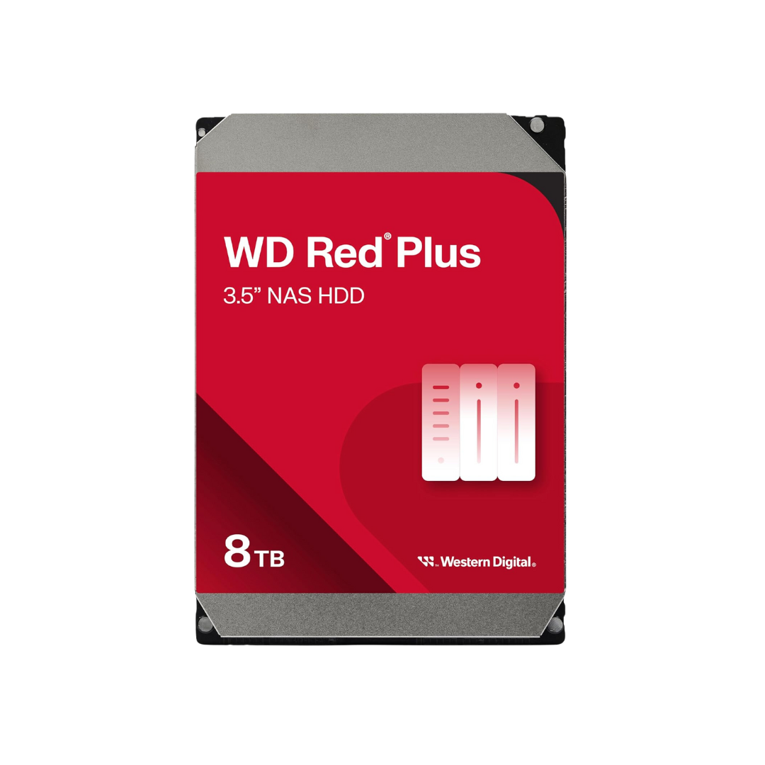 Western Digital WD Red Plus 8TB WD80EFPX NAS Hard Drive 3.5"