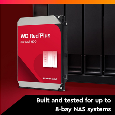 Western Digital WD Red Plus 8TB WD80EFPX NAS Hard Drive 3.5"