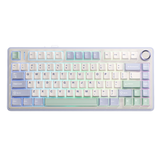 AULA F75 Mechanical Keyboard 75% 80 Key RGB Tri-Mode Wired Bluetooth 2.4G Gasket Structure Hot-swap Gaming Keyboard
