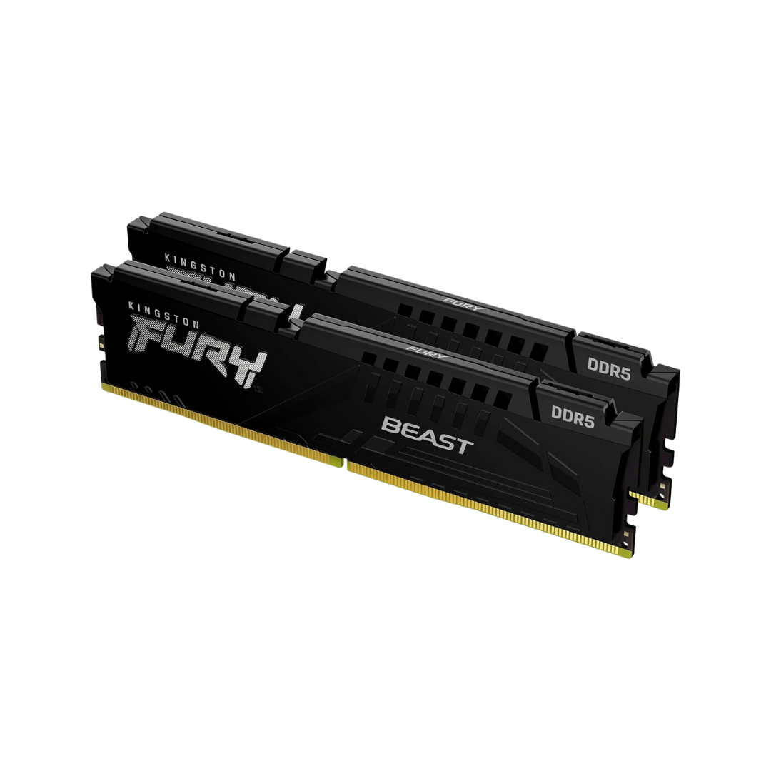 Kingston Fury Beast RGB 64GB 32Gx2 DDR5 6000MT/s CL30 KF560C30BBAK2-64 Desktop Memory
