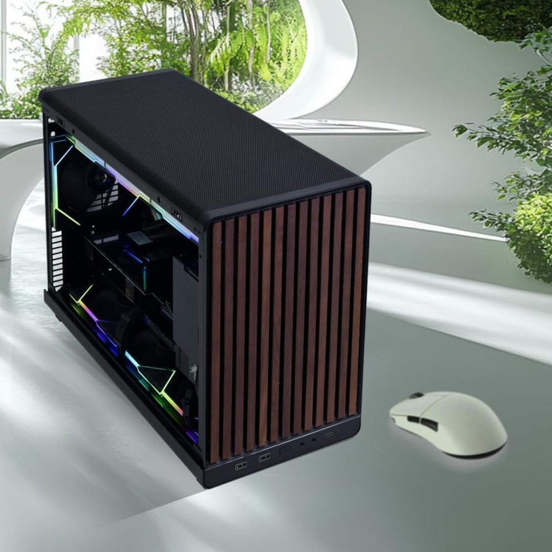 LIAN LI Dan A3-mATX Wooden TG mATX / Mini ITX Case