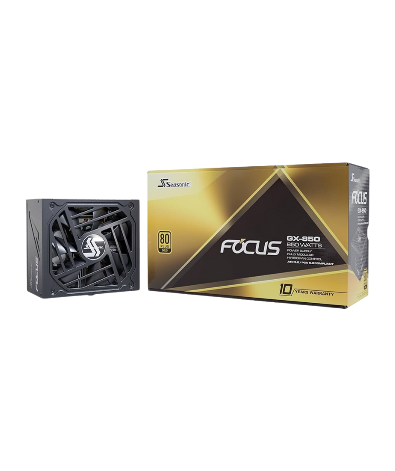 Seasonic Focus GX-850 Gold 850W ATX 3.0 80+ Full Modular SSR-850FX Power Supply