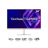 ViewSonic VX24G30-PK 24" IPS 240Hz FHD 1920x1080 0.08ms MPRT Gaming Monitor with Tilt Adjustment (Pink)
