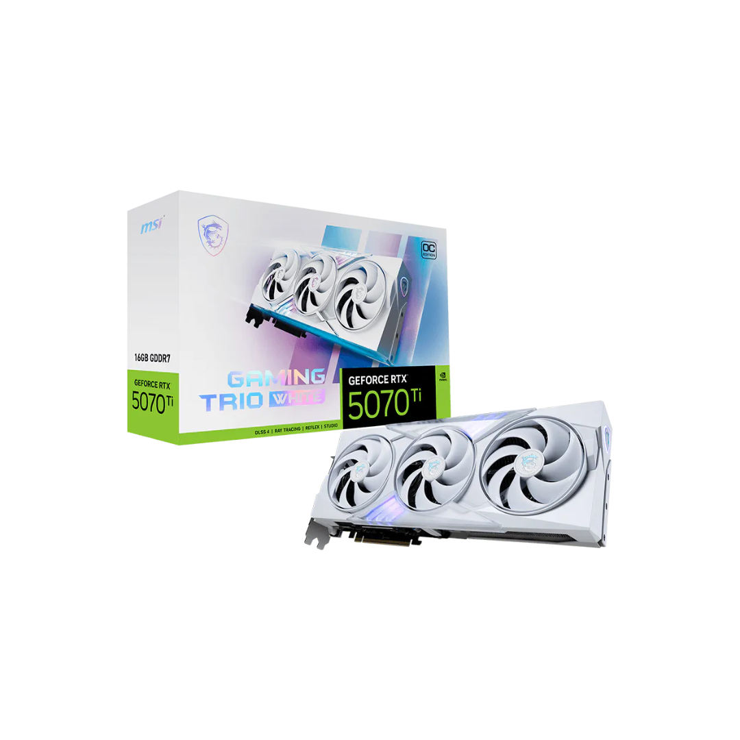 MSI RTX 5070 TI Gaming Trio OC WHITE 16GB Graphics Card