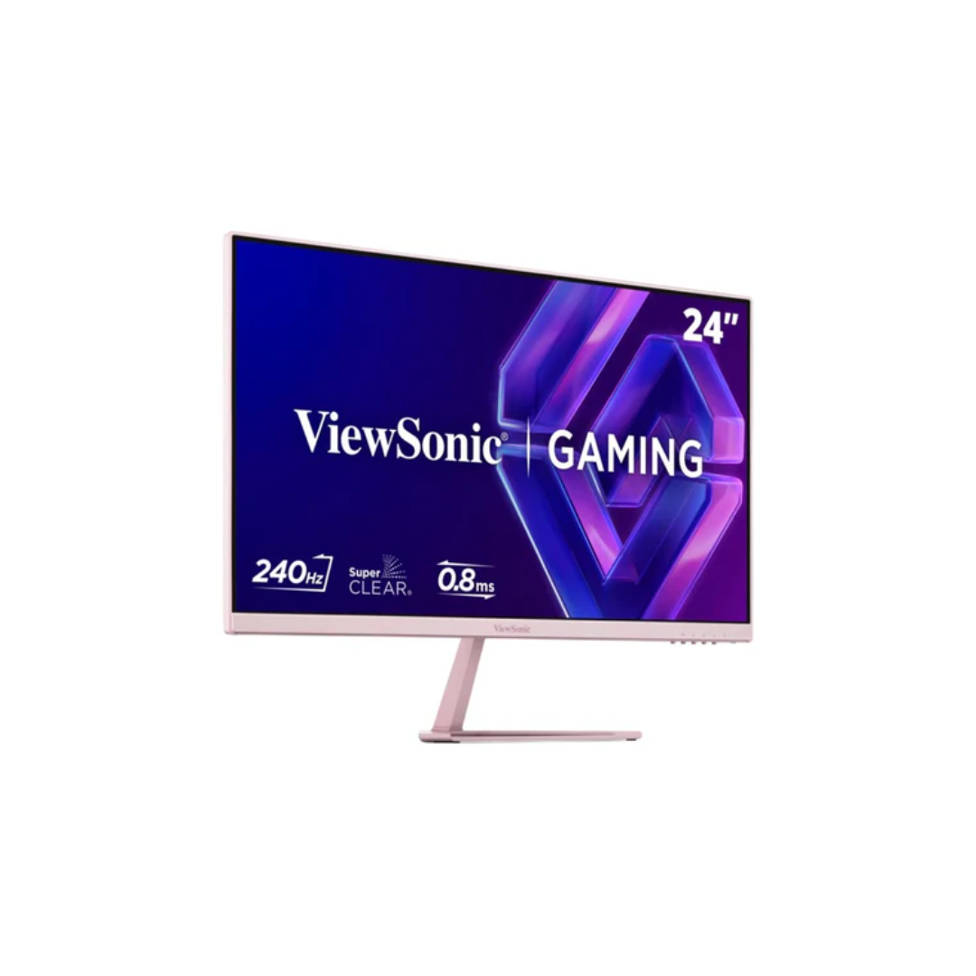 ViewSonic VX24G30-PK 24" IPS 240Hz FHD 1920x1080 0.08ms MPRT Gaming Monitor with Tilt Adjustment (Pink)
