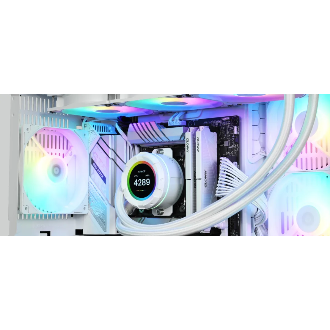ID Cooling Space SL360 XE aRGB White 360mm AIO Cooler LCD display