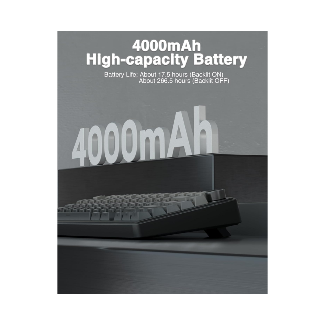 Aula F75 Pro Black Gradient Gray 80 Keys Mechanical Keyboard Reaper Switch