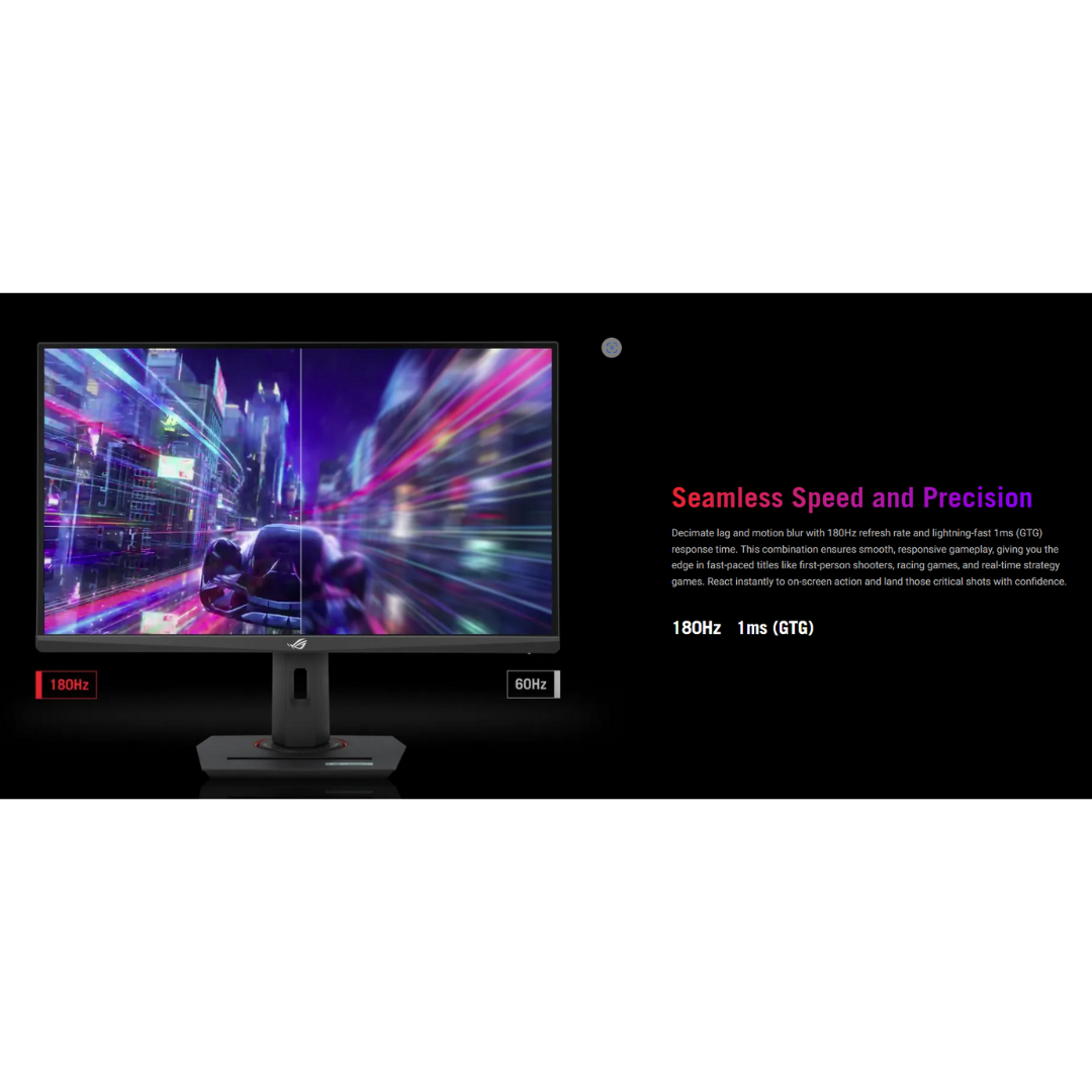 Asus ROG Strix XG27ACG 27" IPS 180Hz WQHD (2560x1440) 1ms GTG Fast USB Type-C Ultra Fast Gaming Monitor