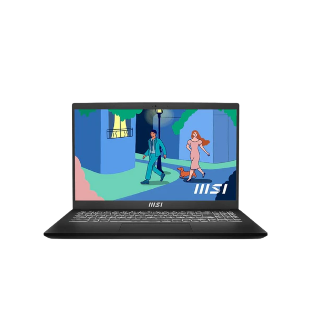 MSI Modern 15 B12MO-697PH Laptop (Classic Black) | 15.6" FHD 1920x1080 | i5-1235U | 16GB RAM | 512GB SSD | Intel Iris Xe Graphics | Windows 11 Home | MS Office Home & Student 2021 | MSI Sleeve Bag