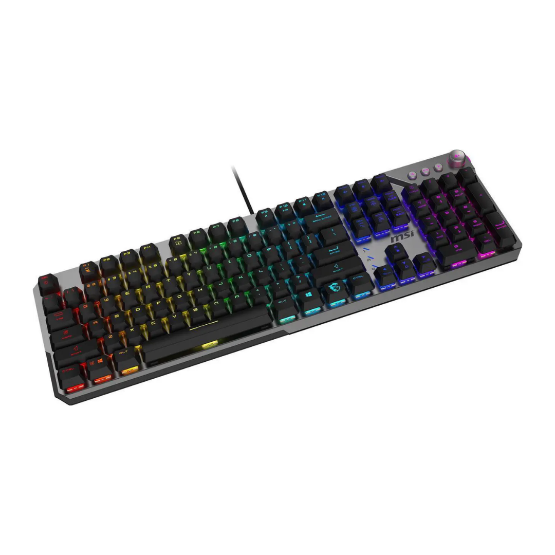 MSI StrikeE 600 Silent RGB Black Wireless Gaming Keyboard KAILH