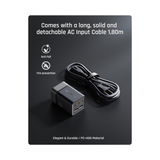 Voltme Vito Go EzTravel Desktop Charger 75 W USB C Charger Power Supply GaN Charger, PD3.0 5-Port Multiple Fast Charger F4014