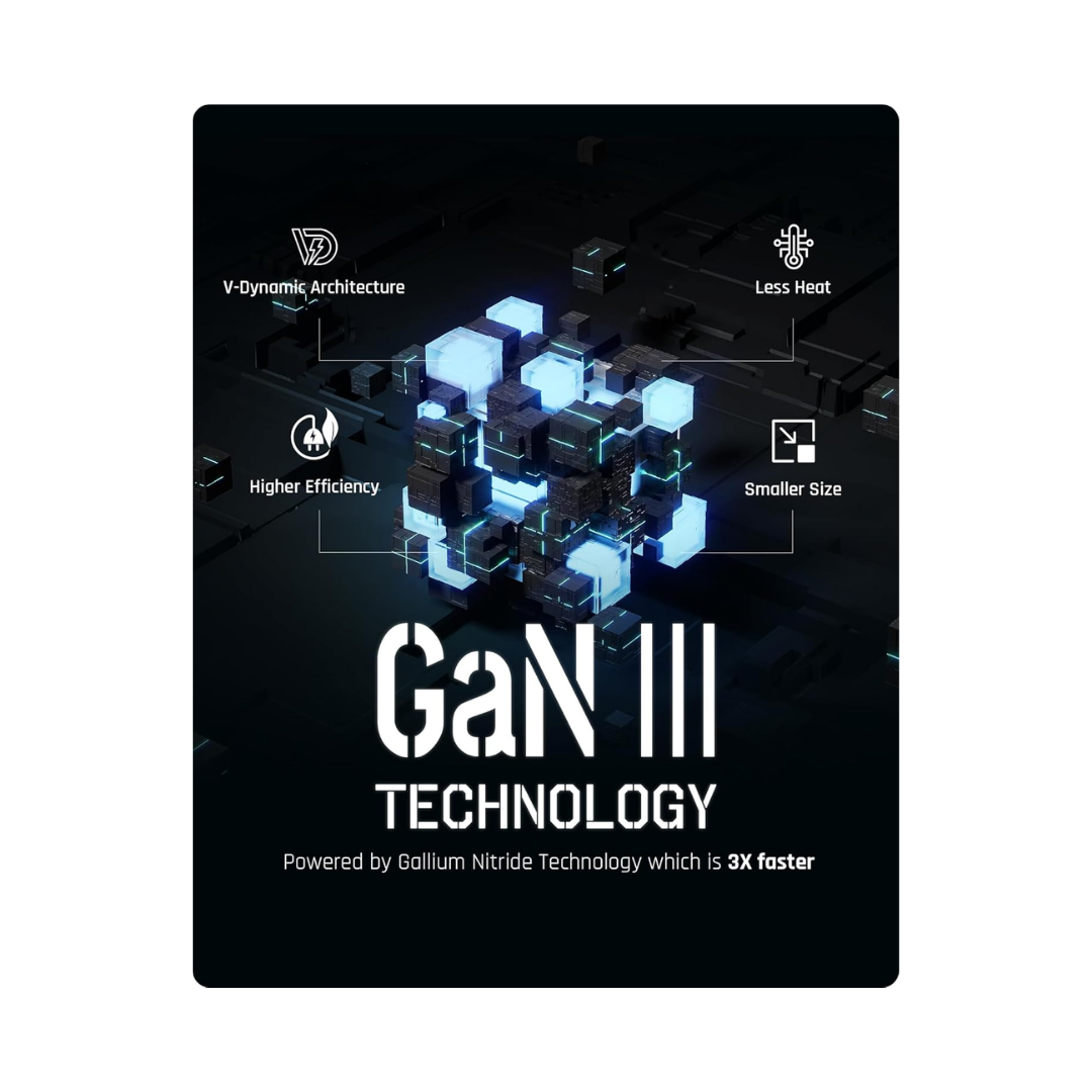 Voltme Vito Go EzTravel Desktop Charger 75 W USB C Charger Power Supply GaN Charger, PD3.0 5-Port Multiple Fast Charger F4014