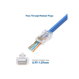 RJ45 CAT6e Pass Through ( 100pcs | 50pcs )