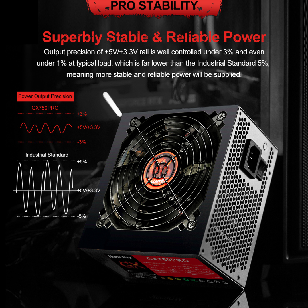 Huntkey GX750 PRO 750W Bronze 80+ Power Supply