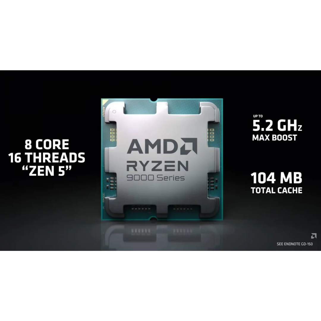 AMD Ryzen 7 9800X3D (AM5) Processor 8-Core 16-Threads Tray AMD Ryzen 7 9800X3D (AM5) Processor 8-Core 16-Threads Tray