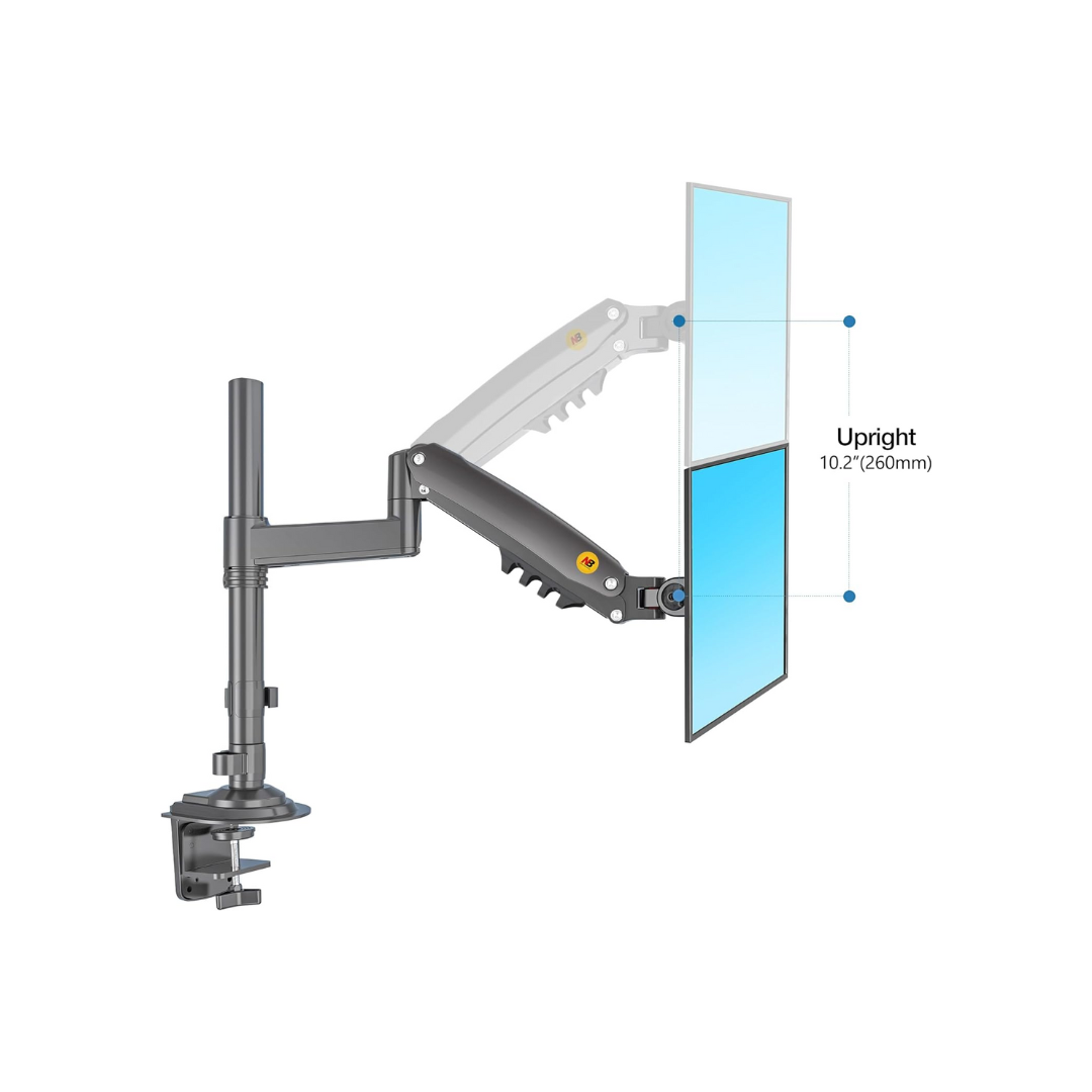 North Bayou H100 Single Deskmount 17-30'' (75x100) 2-9Kg