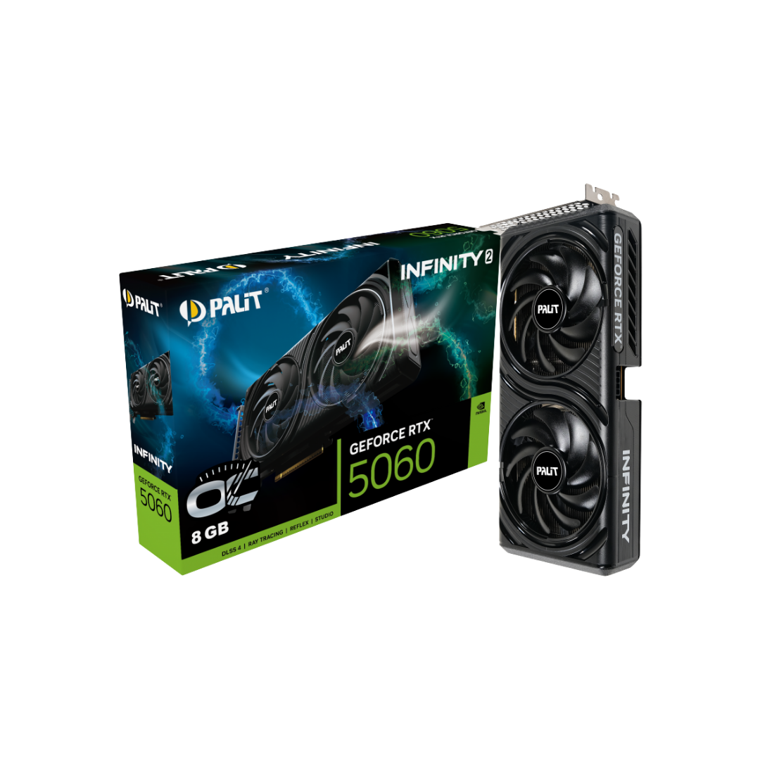 Palit RTX 5060 Infinity 2 OC 8GB Graphics Card NE75060V19P1