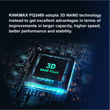 Kingmax PQ3480 M.2 256GB PCIe 2280 NVMe SSD Gen3x4 KMPQ3480-256G Read Up to 2250MB/s, Write Up to 1200MB/s, 3D NAND, SLC Caching Technology