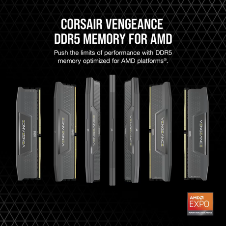 Corsair Vengeance 16GB Single DDR5 6000MTs CL36 CMK16GX5M1E6000Z36 Desktop Memory