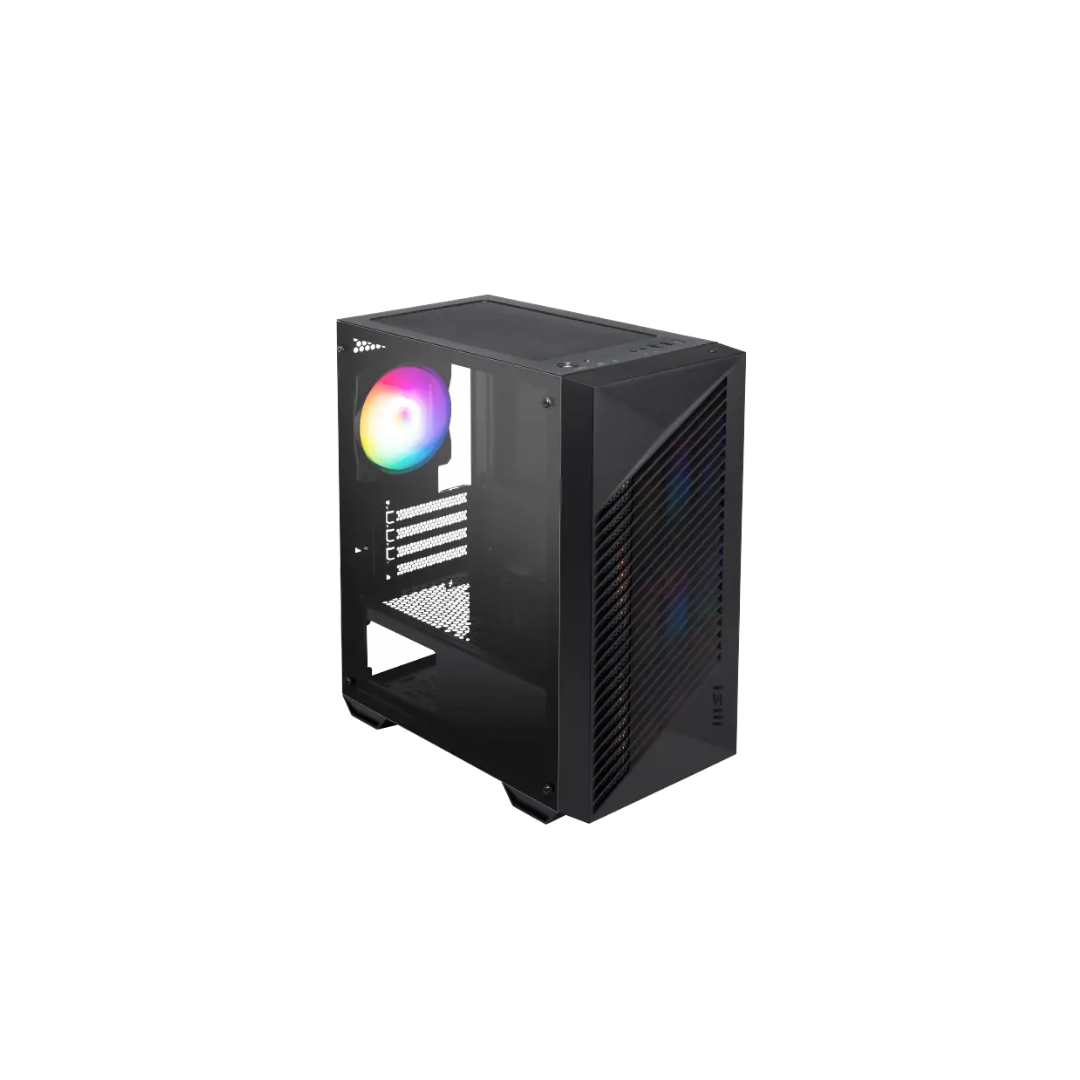 MSI PRO Forge M050A Black ATX Gaming Case + 4X120mm Auto RGB Fan