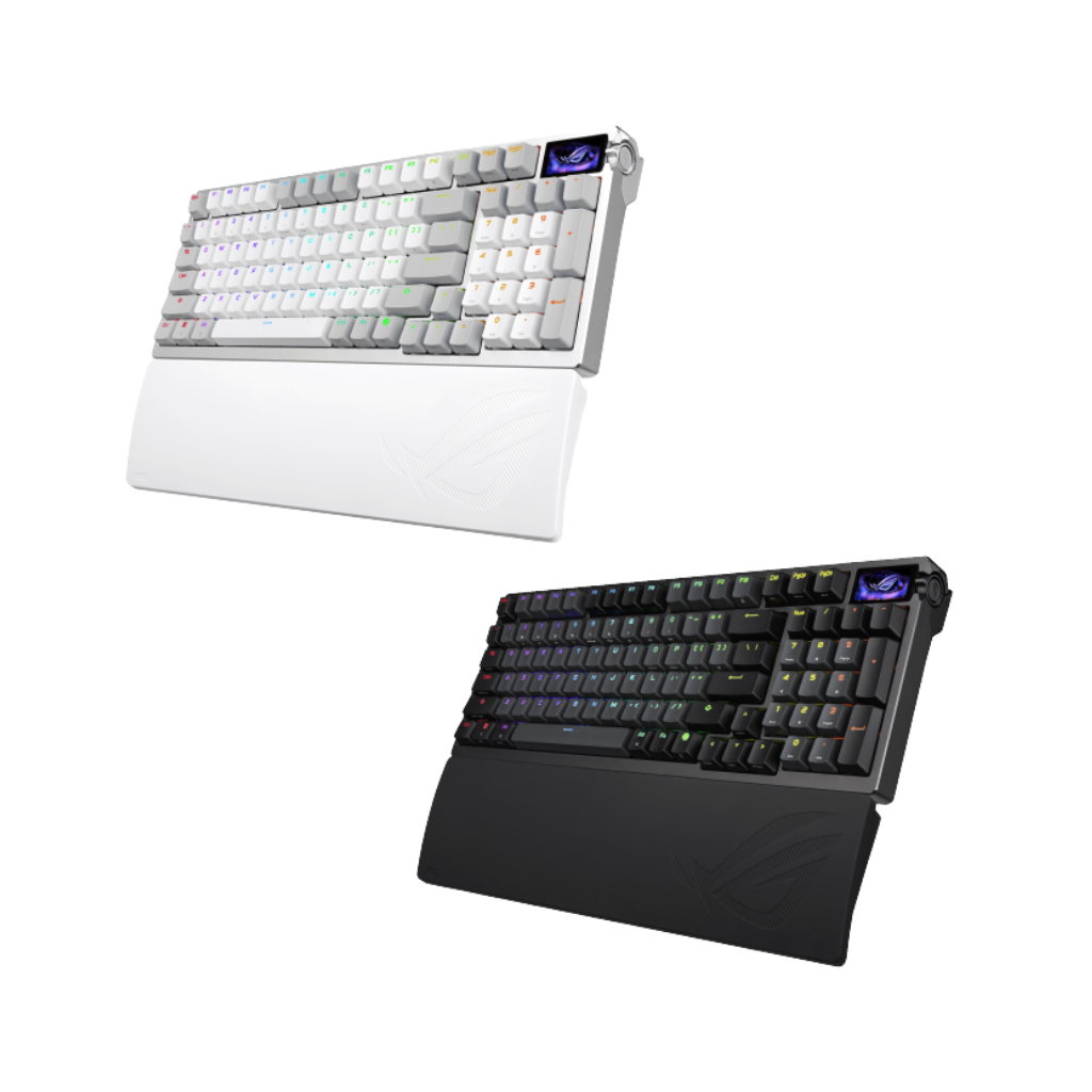 Asus ROG Azoth 96HE 96% Wireless Analog Gaming Keyboard M902 ROG HFX V2 Magnetic Switch (Black/White)